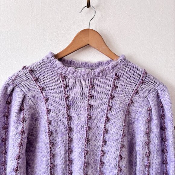 Zara Metallic Thread Knit Sweater in Lilac - Picture 10 of 10
